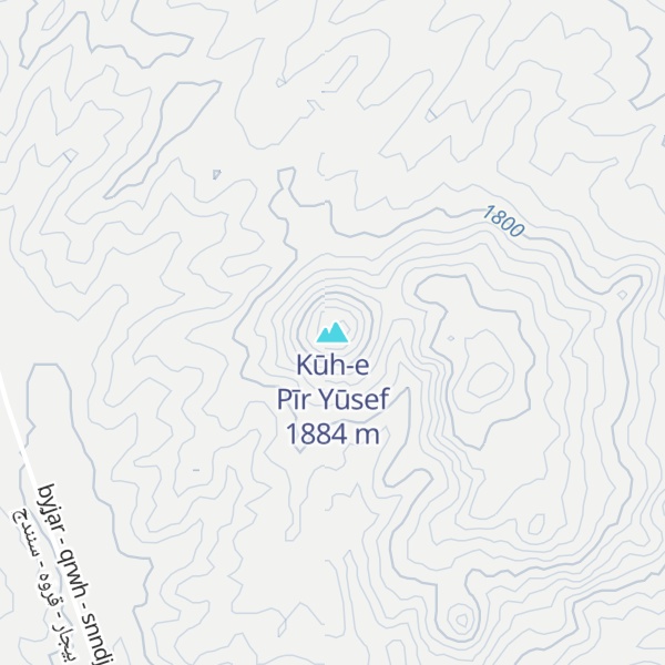 Map of Kūh-e Pīr Yūsef