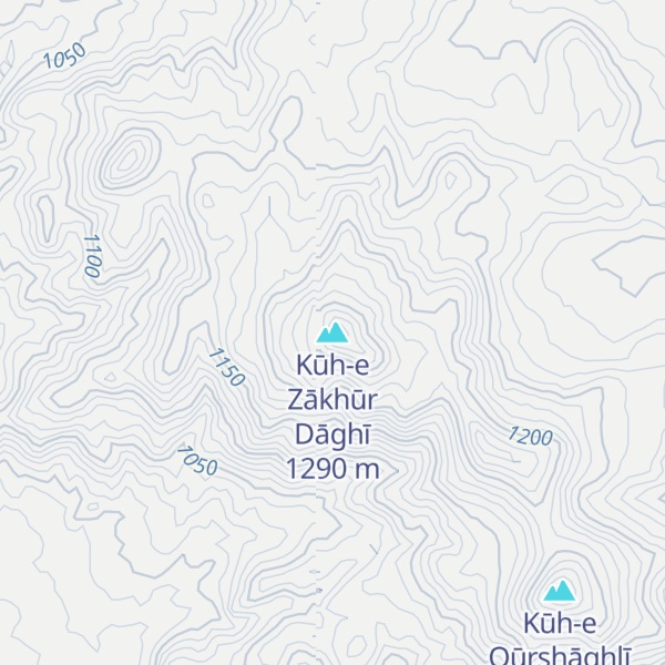 Map of Kūh-e Zākhūr Dāghī
