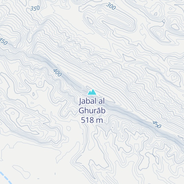Map of Jabal al Ghurāb