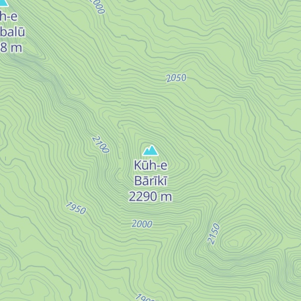Map of Kūh-e Bārīkī