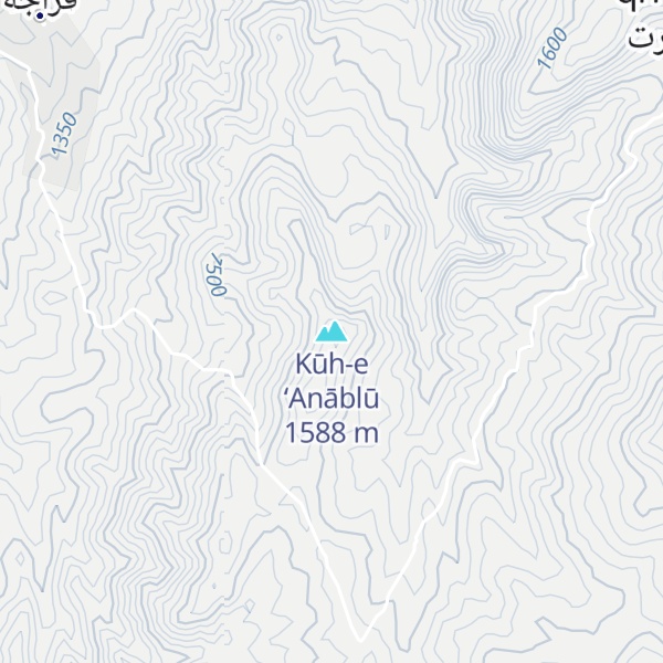 Map of Kūh-e ‘Anāblū