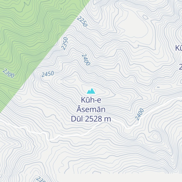Map of Kūh-e Āsemān Dūl