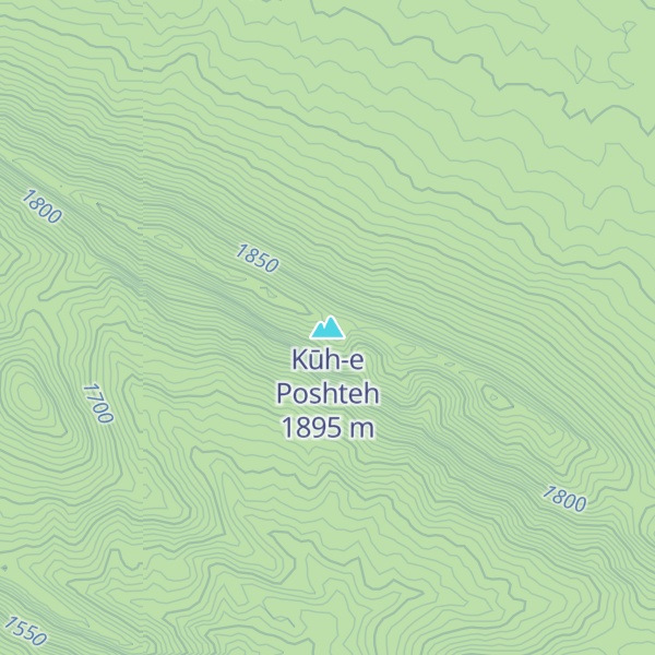 Map of Kūh-e Poshteh