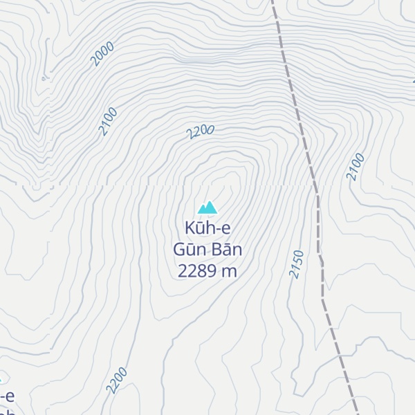 Map of Kūh-e Gūn Bān