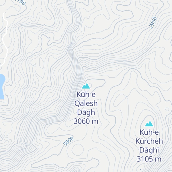 Map of Kūh-e Qalesh Dāgh
