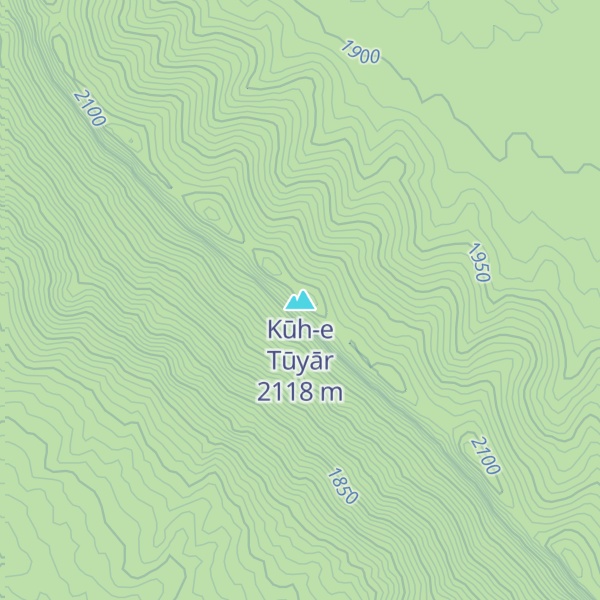 Map of Kūh-e Tūyār