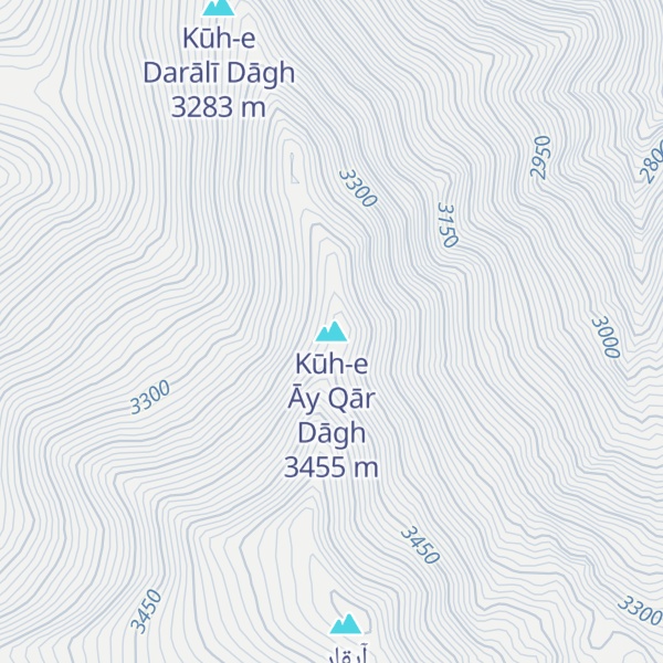 Map of Kūh-e Āy Qār Dāgh