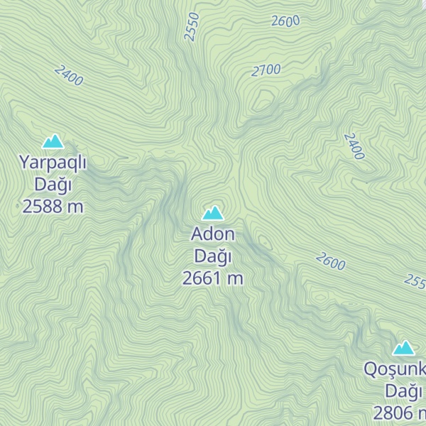 Map of Adon Dağı
