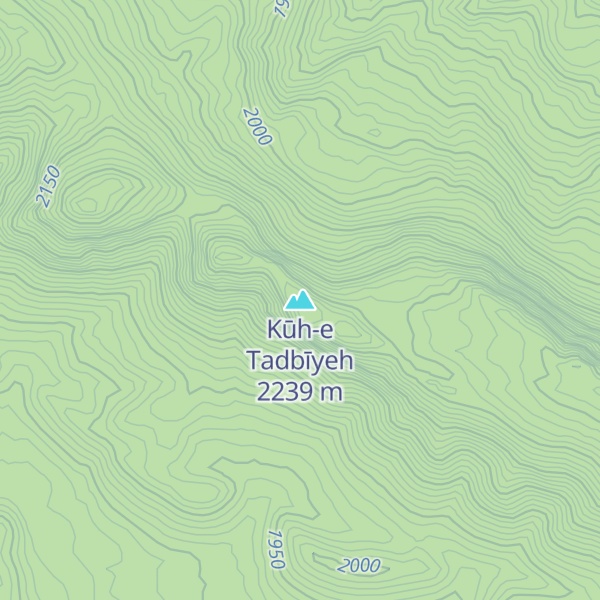 Map of Kūh-e Tadbīyeh