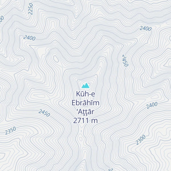 Map of Kūh-e Ebrāhīm ‘Aţţār
