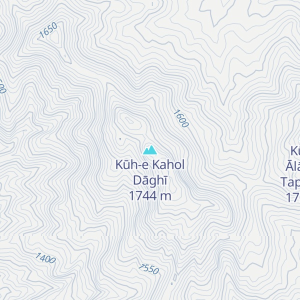 Map of Kūh-e Kahol Dāghī