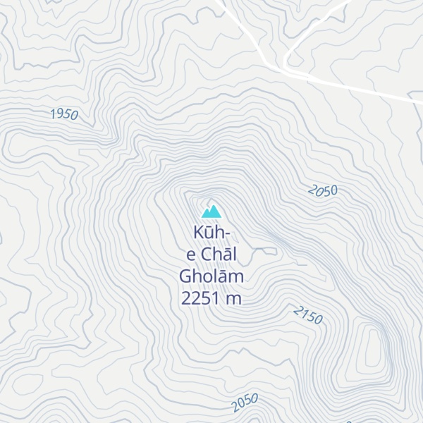 Map of Kūh-e Chāl Gholām