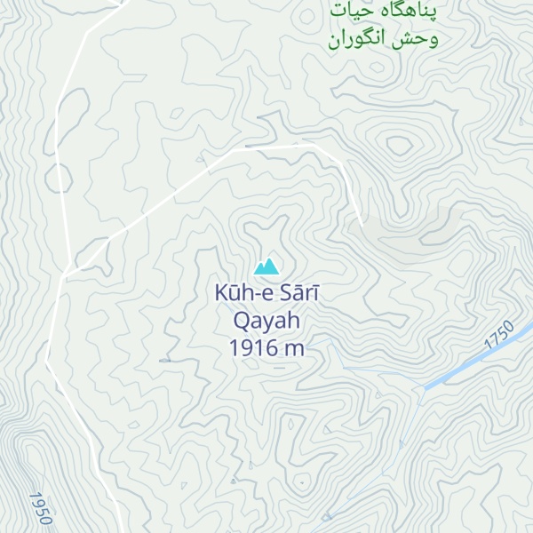 Map of Kūh-e Sārī Qayah