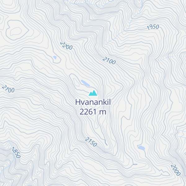 Map of Hvanankil