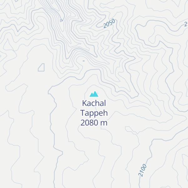 Map of Kachal Tappeh