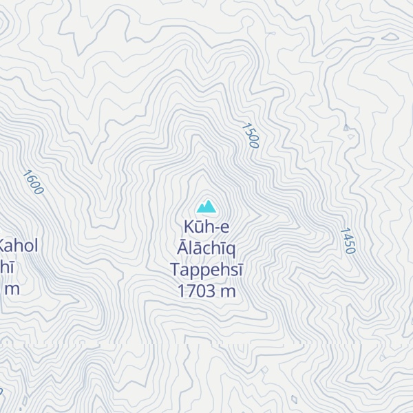 Map of Kūh-e Ālāchīq Tappehsī