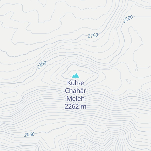 Map of Kūh-e Chahār Meleh