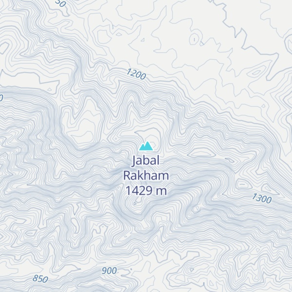 Map of Jabal Rakham