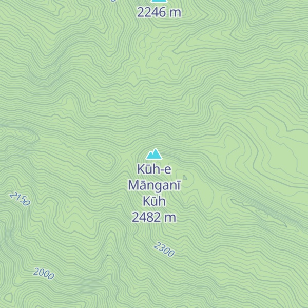 Map of Kūh-e Mānganī Kūh