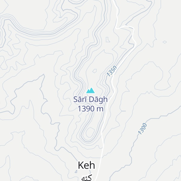 Map of Sārī Dāgh