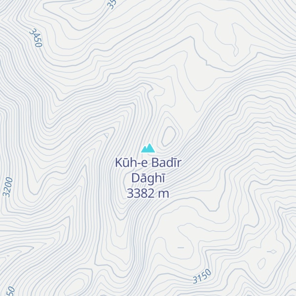 Map of Kūh-e Badīr Dāghī