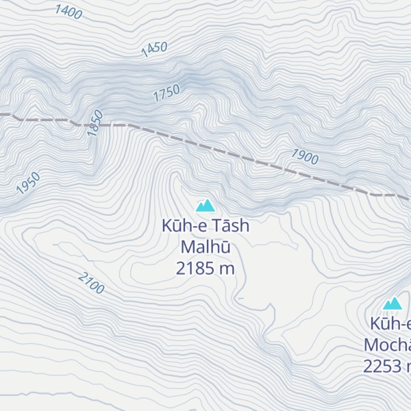 Map of Kūh-e Tāsh Malhū