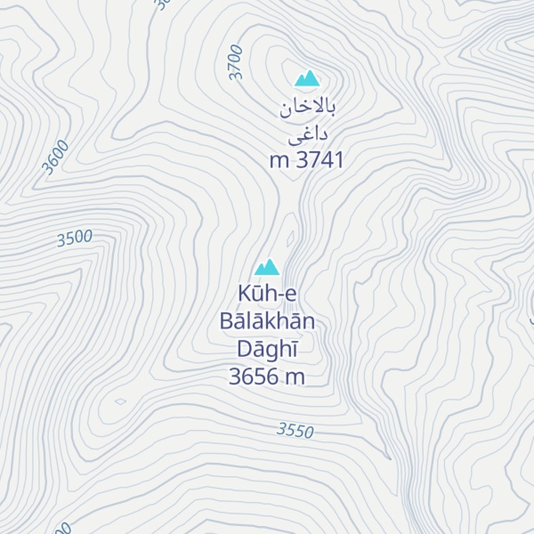Map of Kūh-e Bālākhān Dāghī