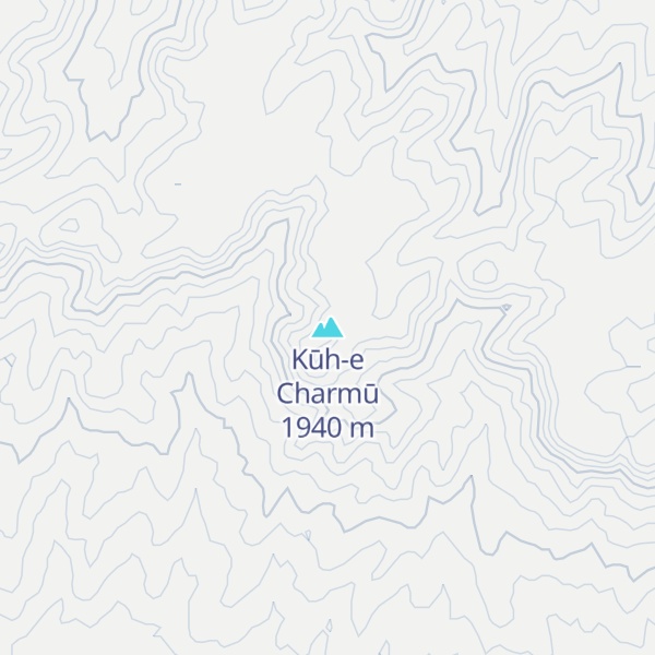Map of Kūh-e Charmū