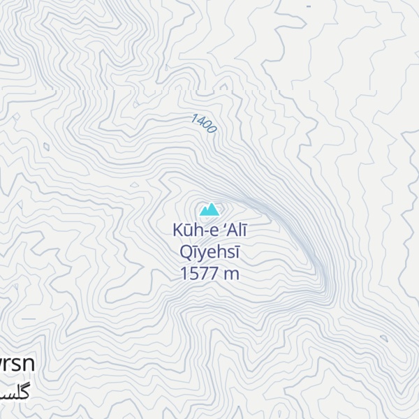 Map of Kūh-e ‘Alī Qīyehsī