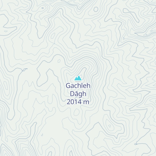 Map of Gachleh Dāgh