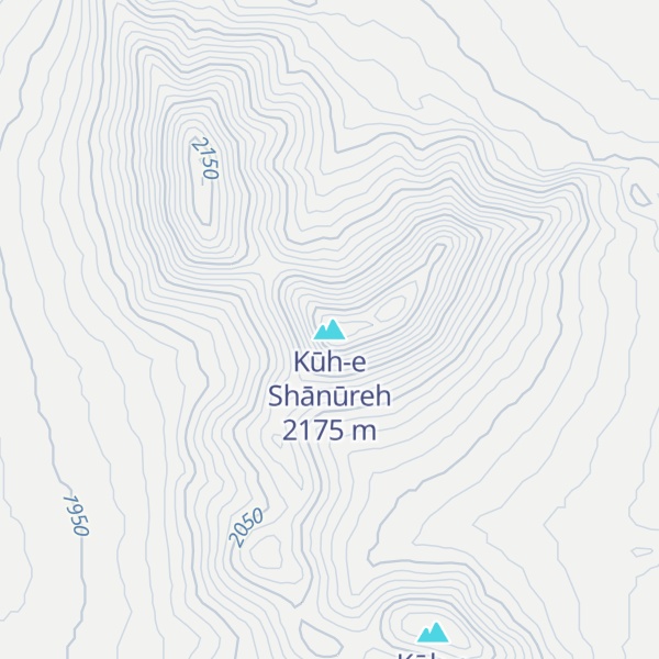 Map of Kūh-e Shānūreh