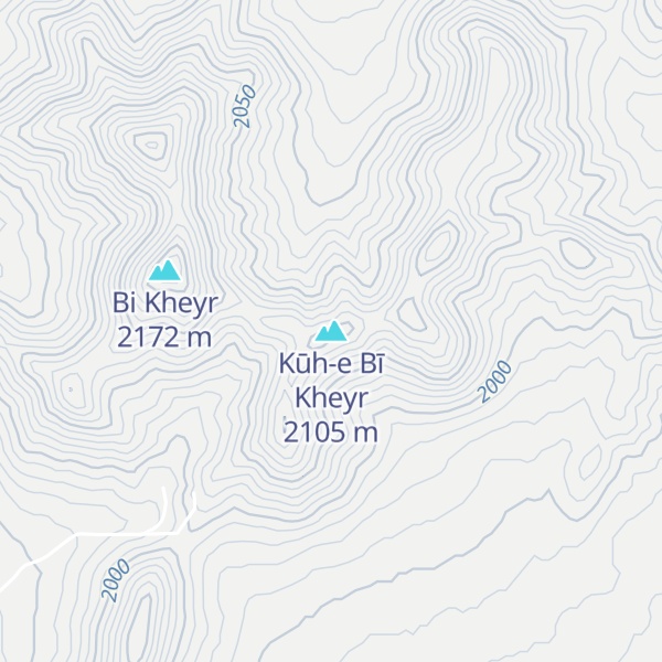 Map of Kūh-e Bī Kheyr
