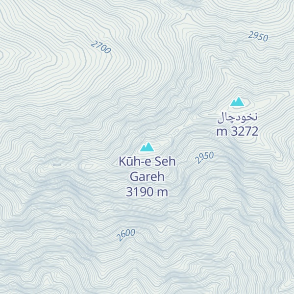 Map of Kūh-e Seh Gareh