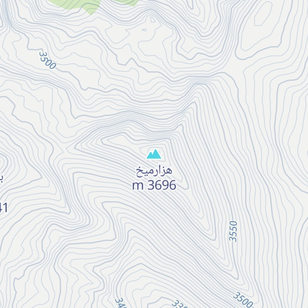 Map of هزارمیخ