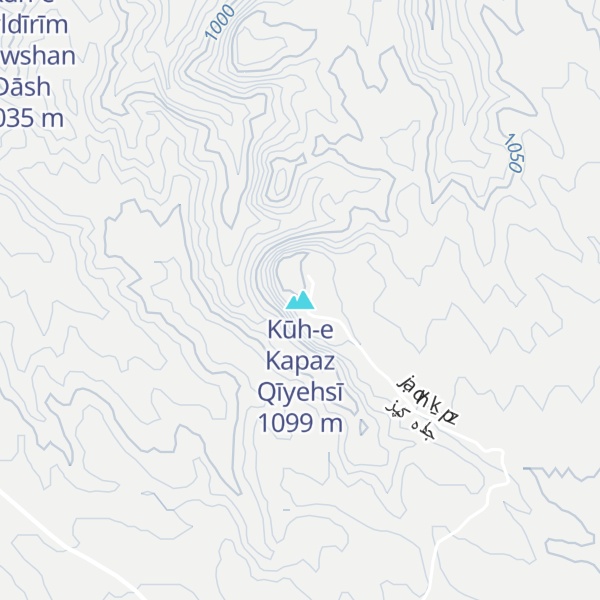 Map of Kūh-e Kapaz Qīyehsī