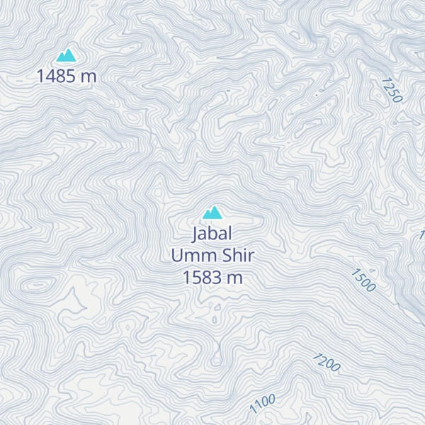 Map of Jabal Umm Shir