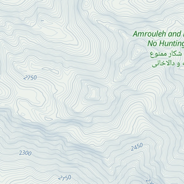 Map of Kūh-e Zīn Kūh