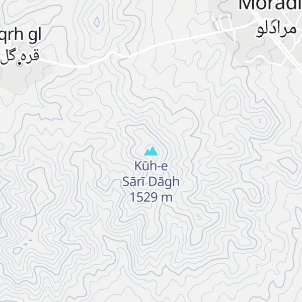 Map of Kūh-e Sārī Dāgh