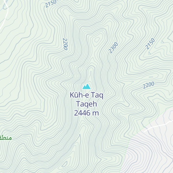 Map of Kūh-e Taq Taqeh