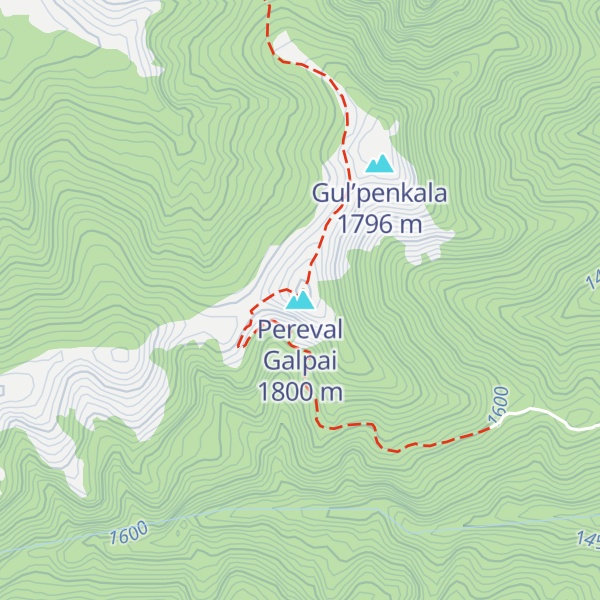 Map of Pereval Galpai