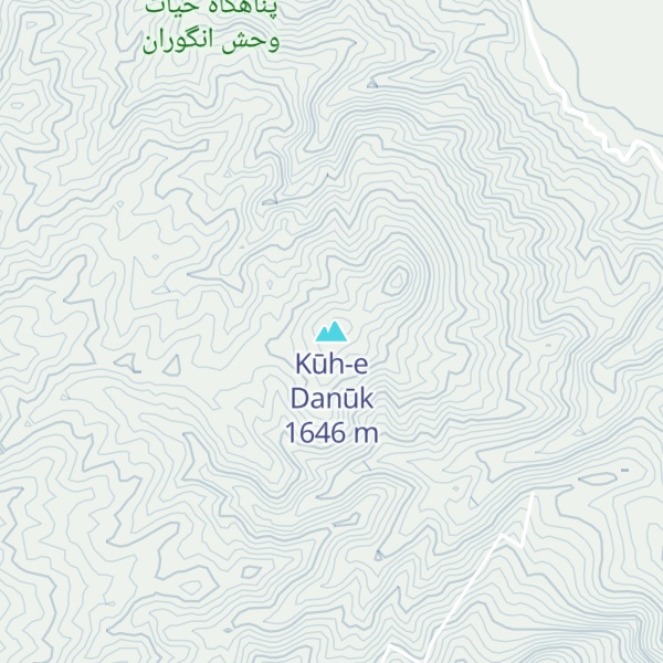 Map of Kūh-e Danūk