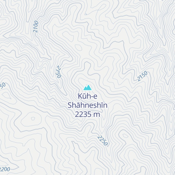 Map of Kūh-e Shāhneshīn