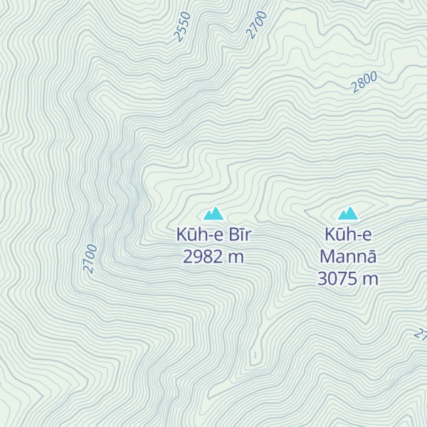 Map of Kūh-e Bīr