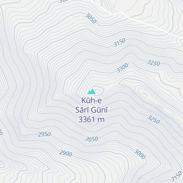 Map of Kūh-e Sārī Gūnī