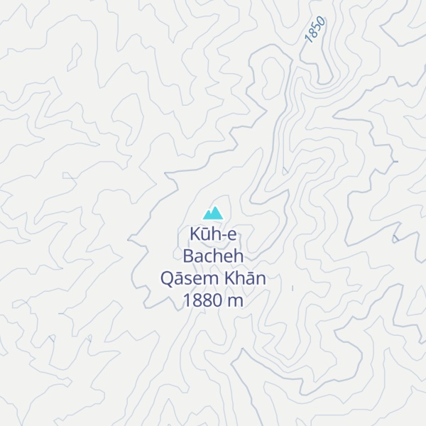 Map of Kūh-e Bacheh Qāsem Khān