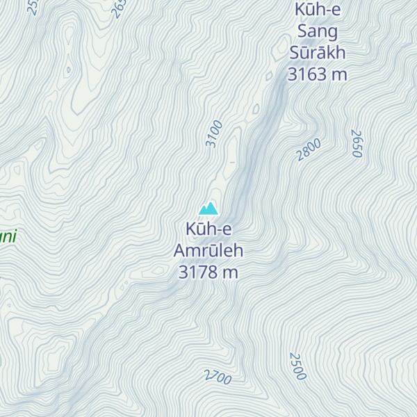 Map of Kūh-e Amrūleh