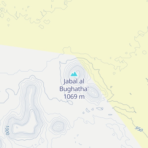 Map of Jabal al Bughatha'
