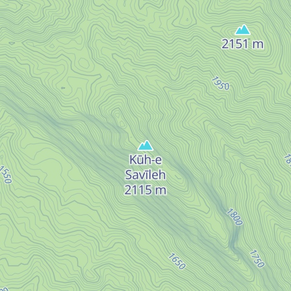 Map of Kūh-e Savīleh