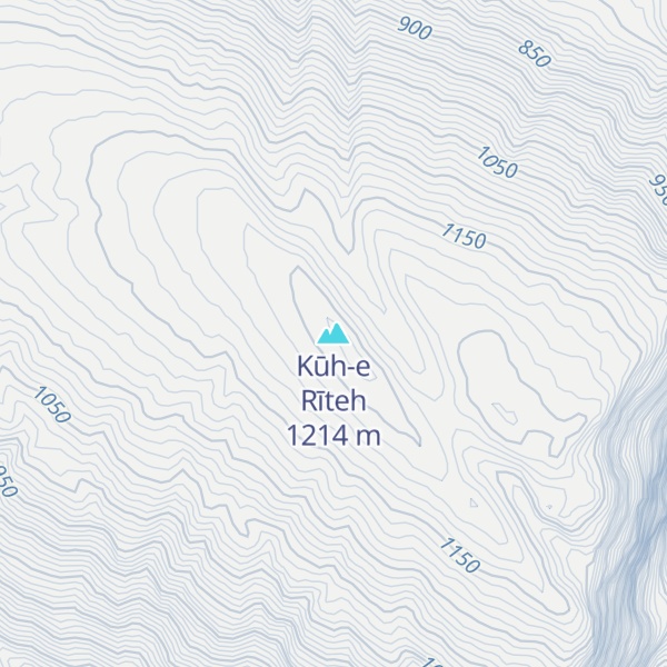 Map of Kūh-e Rīteh