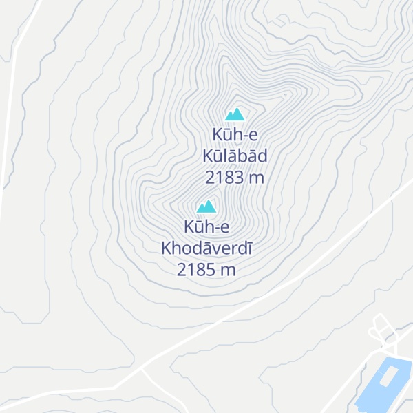 Map of Kūh-e Khodāverdī